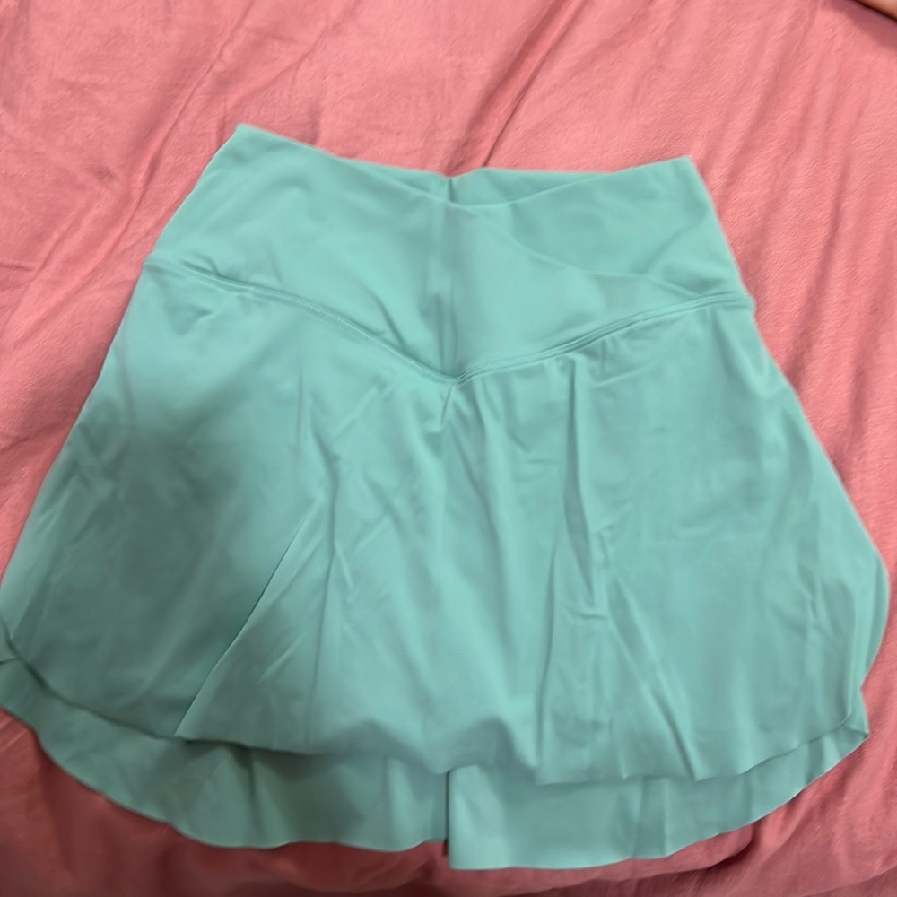 Halara women’s mint green small crossover front skirt!!!!